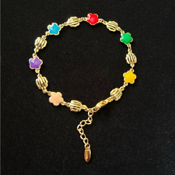 Gold Plated Multicolor Bracelet - Picture 1 of 4